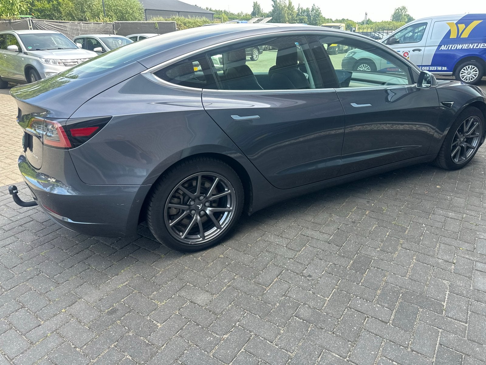 Tesla Model 3 2019 Grijs, Auto's, Automaat, 1831 kg, Origineel Nederlands, Elektrisch