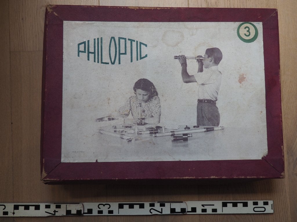Philips --> Philoptic experimenteerdoos, Antiek en Kunst, Antiek | Speelgoed, Ophalen of Verzenden