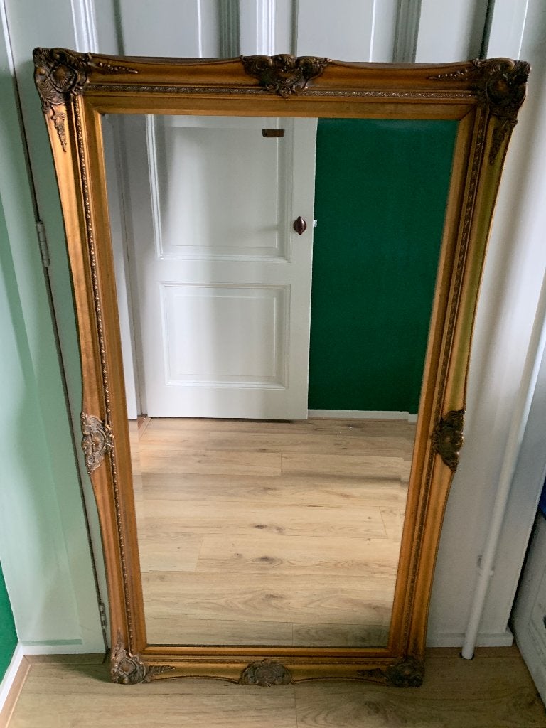 Vintage spiegel groot, Huis en Inrichting, Woonaccessoires | Spiegels, Ophalen, Rechthoekig, 50 tot 75 cm, 100 tot 150 cm