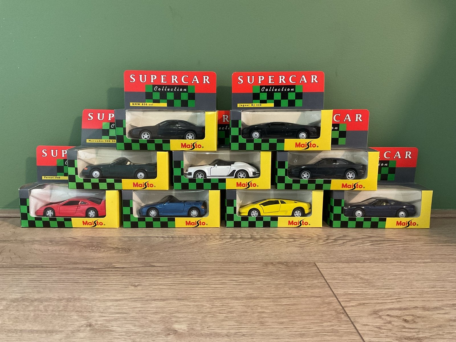 Maisto Supercar Collection - 10 modelauto's in doos, Ophalen, Nieuw, Auto
