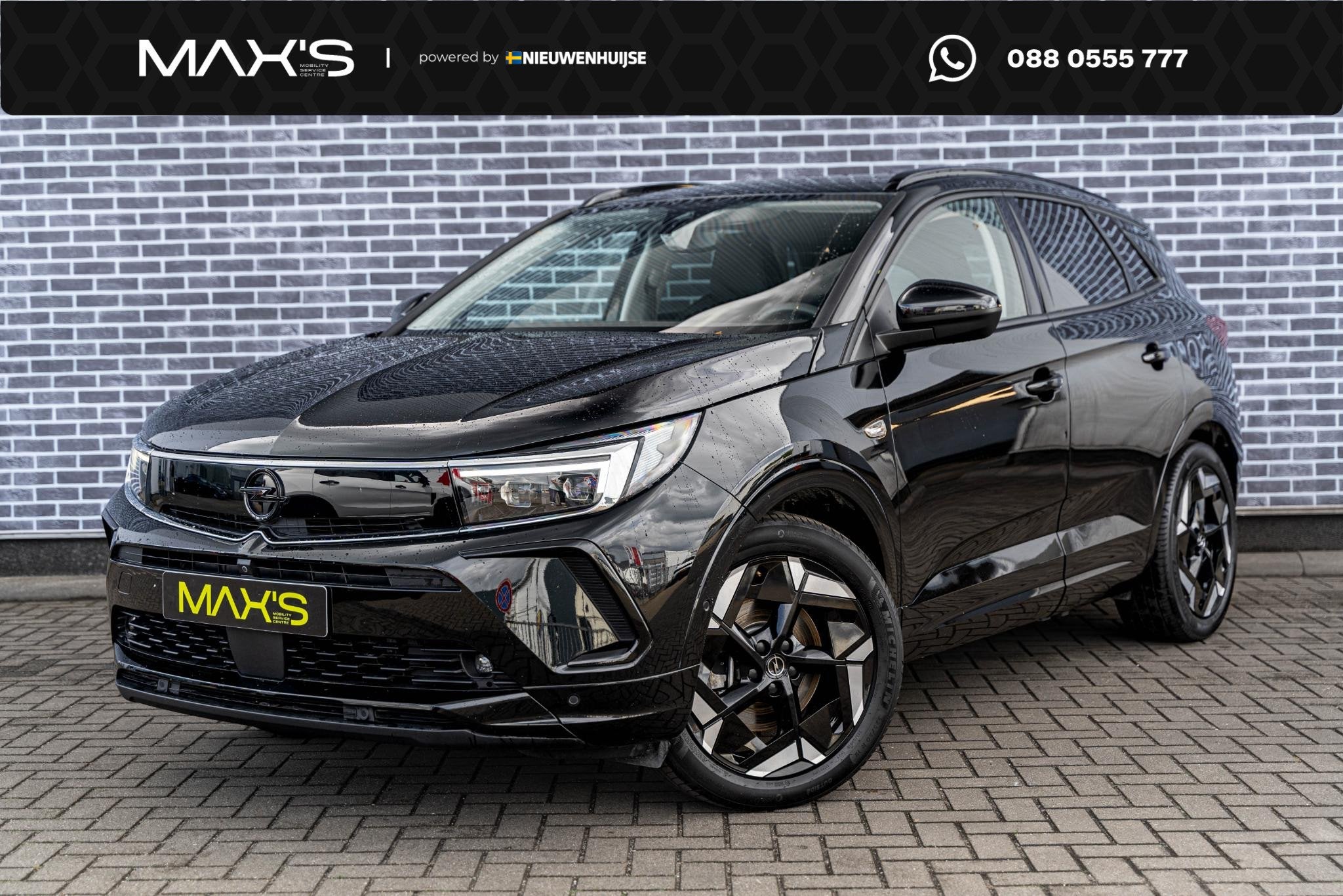 Opel Grandland 1.6 Turbo Plug-In Hybrid 4x4 GSe | PHEV| AGR-, Auto's, Euro 6, 4 cilinders, Leder en Stof, Zwart