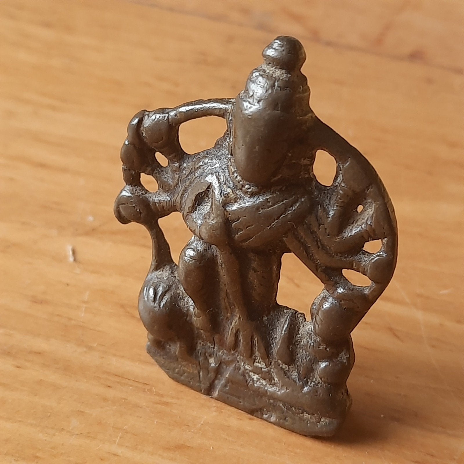 Hindoeïstisch Beeldje Achtarmige God, Verzenden, Zo goed als nieuw, Dier