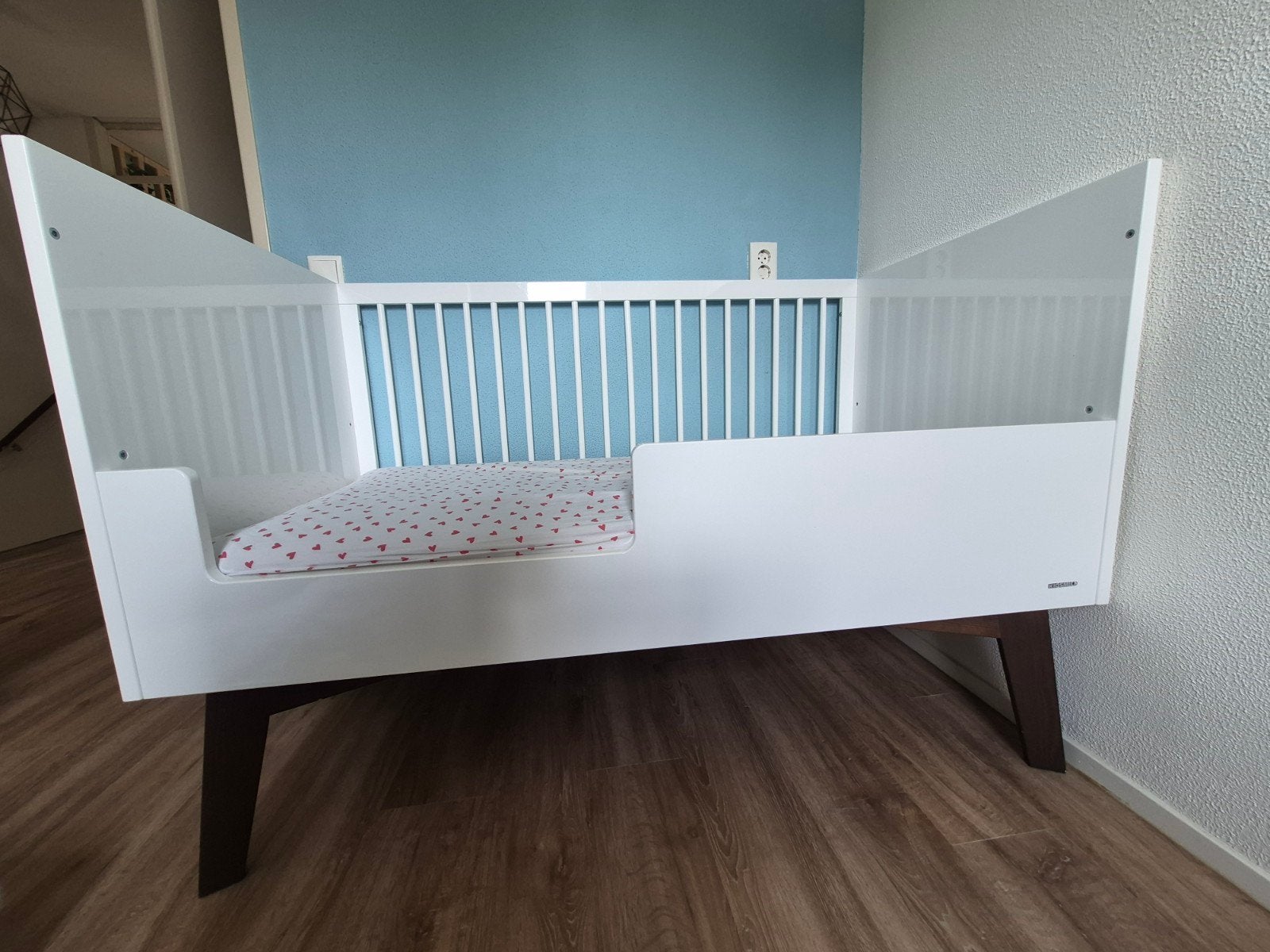 Kidsmill Sixties baby/peuterbed - Wit, Ophalen, Gebruikt, Ledikant
