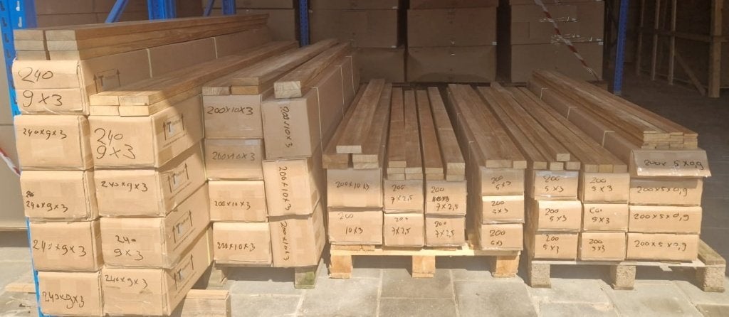 TEAK_HOUTEN LATTEN, Ophalen, Nieuw, 180 tot 250 cm, Planken