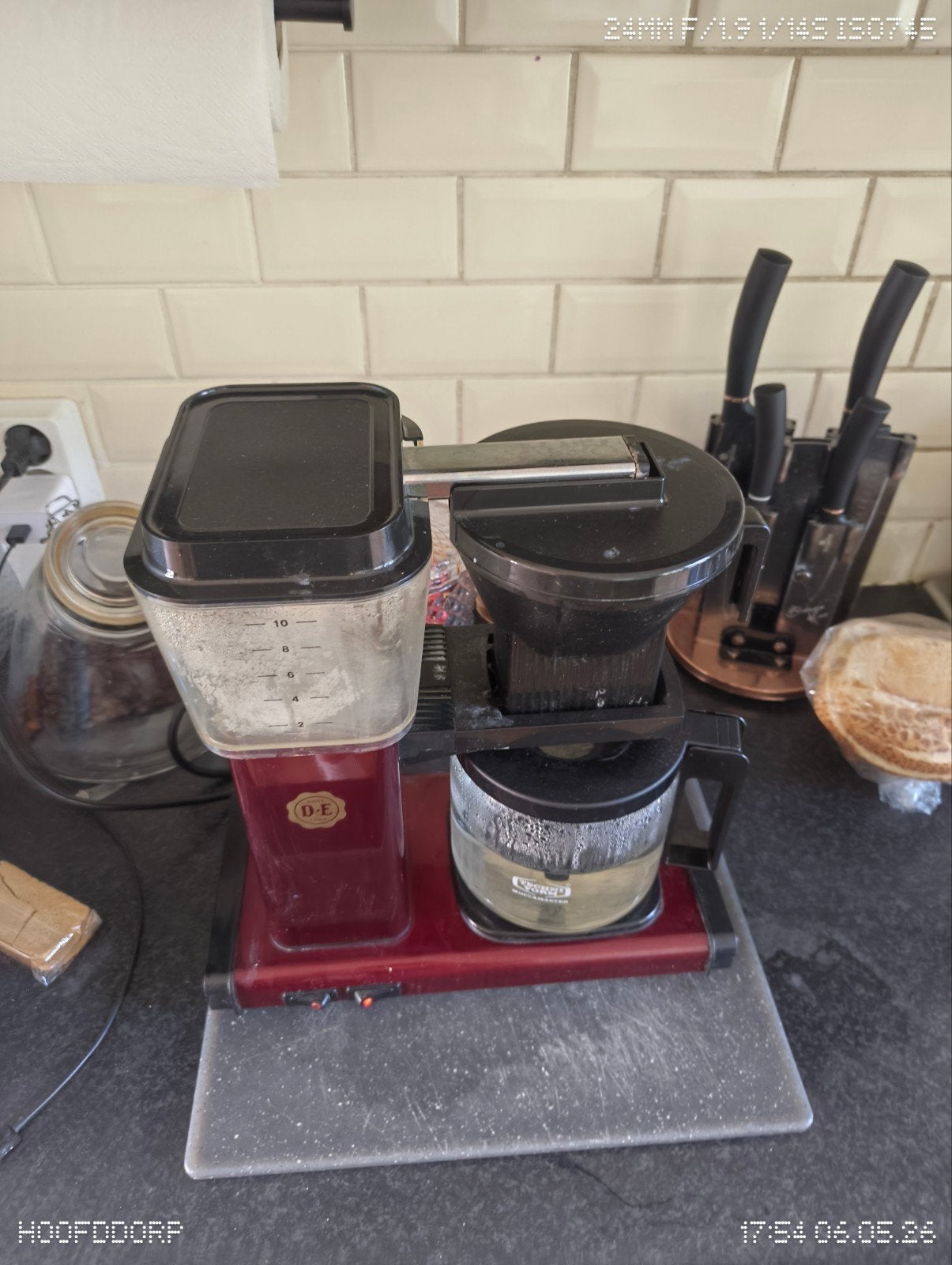 Douwe Egberts koffiezetapparaat mocca master, Witgoed en Apparatuur, Koffiezetapparaten, Ophalen, Gebruikt, Koffiemachine