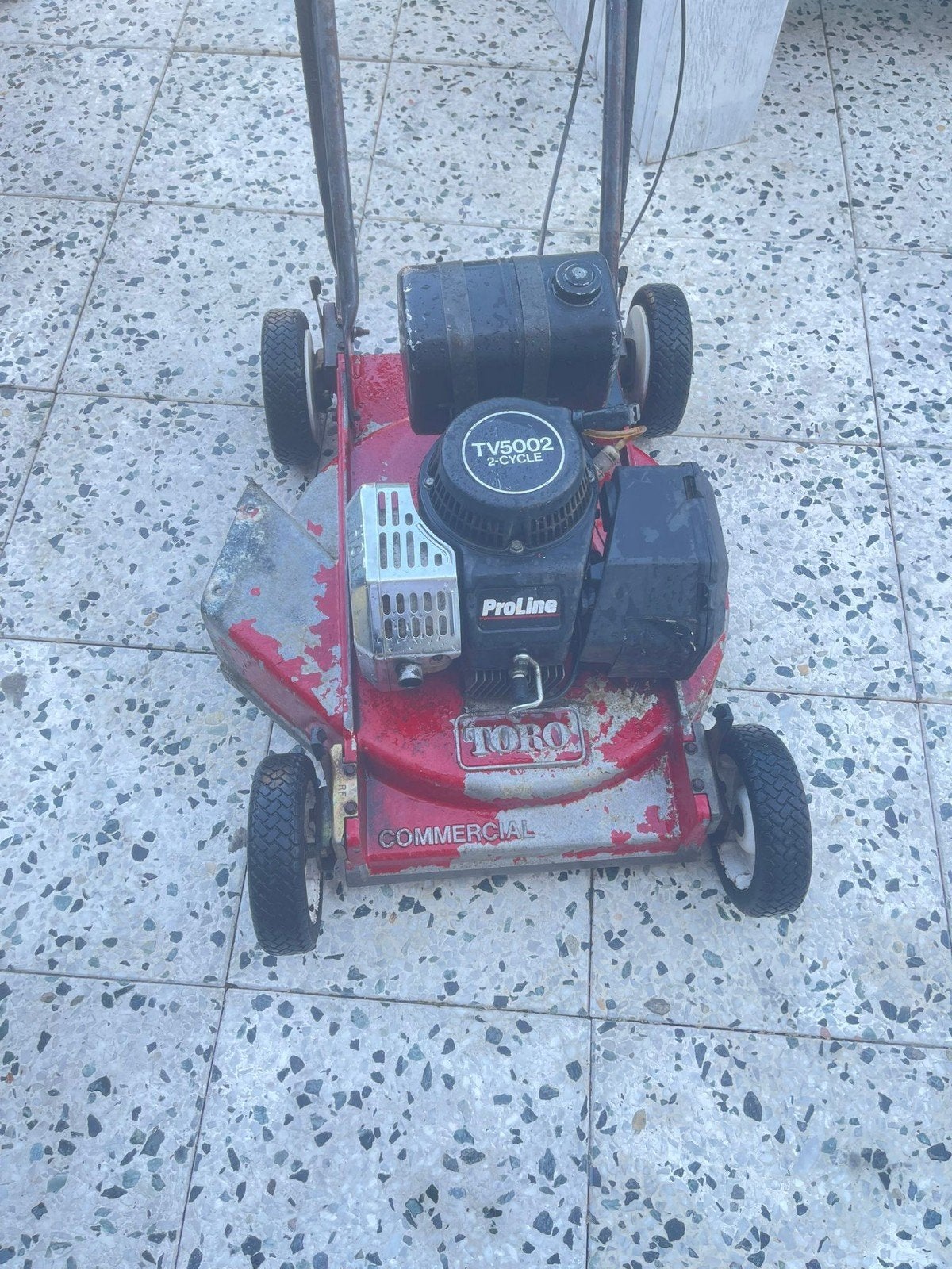 Toro ProLine TV5002 2-takt Benzine Grasmaaier, Tuin en Terras, Ophalen, Cirkelmaaier, Gebruikt, Toro