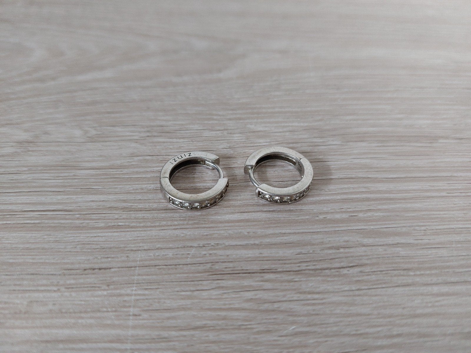 Zinzi zilveren oorringen met zirkonia, Sieraden, Tassen en Uiterlijk, Oorbellen, Hangers, Ophalen of Verzenden, Zo goed als nieuw