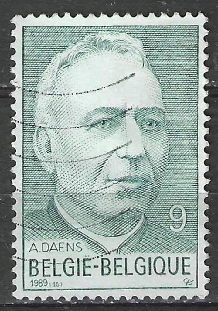 Belgie 1989 - Yvert 2347 /OBP 2348 - Priester Daens (ST), Verzenden, Gestempeld
