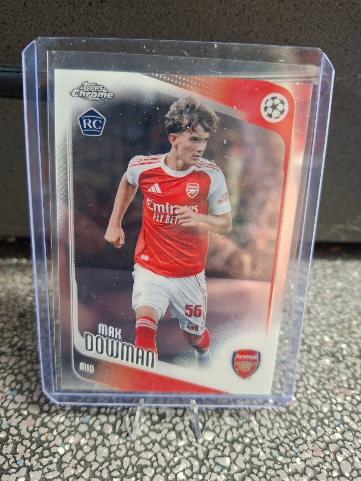 max dowman rookie kaart topps chrome voetbal, Ophalen of Verzenden, Zo goed als nieuw, Plaatje