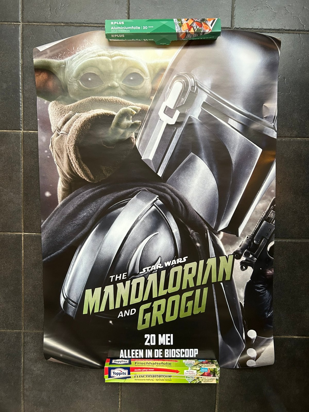 OPHALEN: Bioscoop poster The Mandalorian and Grogu, Verzamelen, Posters, Ophalen, Nieuw, Deurposter of groter, Film en Tv