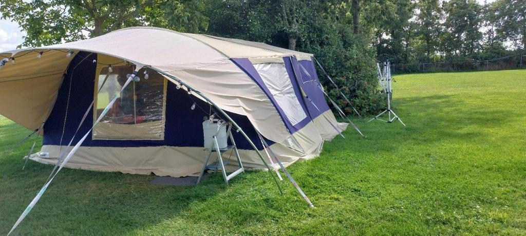 OP VAKANTIE  2026 MET  Raclet/ Trigano Antibes 2015   2450€, Caravans en Kamperen, Vouwwagens, Ophalen, Beige, Raclet, Tot en met 6