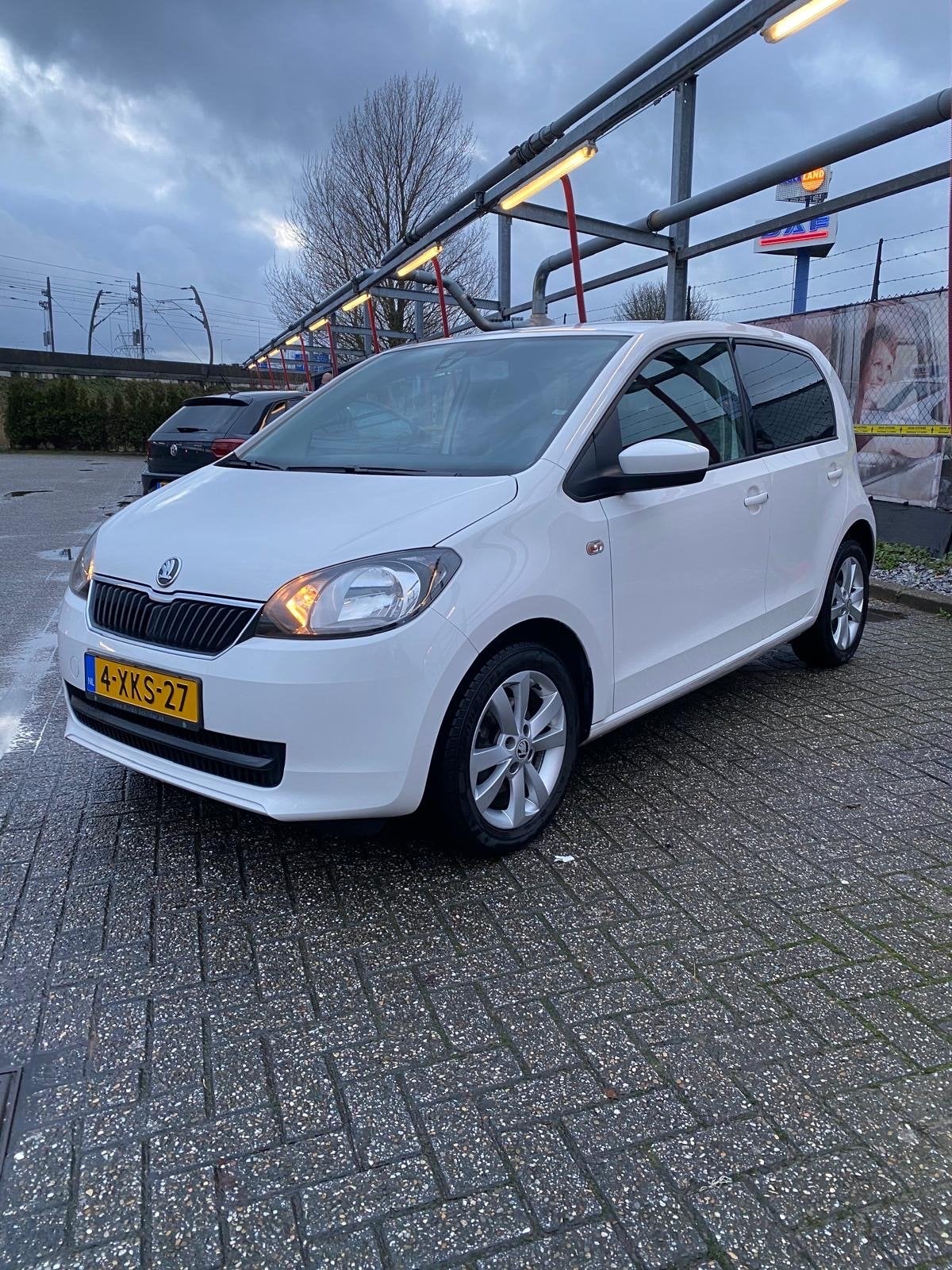 Skoda Citigo 1.0 T 50KW CNG 2014 Wit, Ophalen of Verzenden, Gebruikt