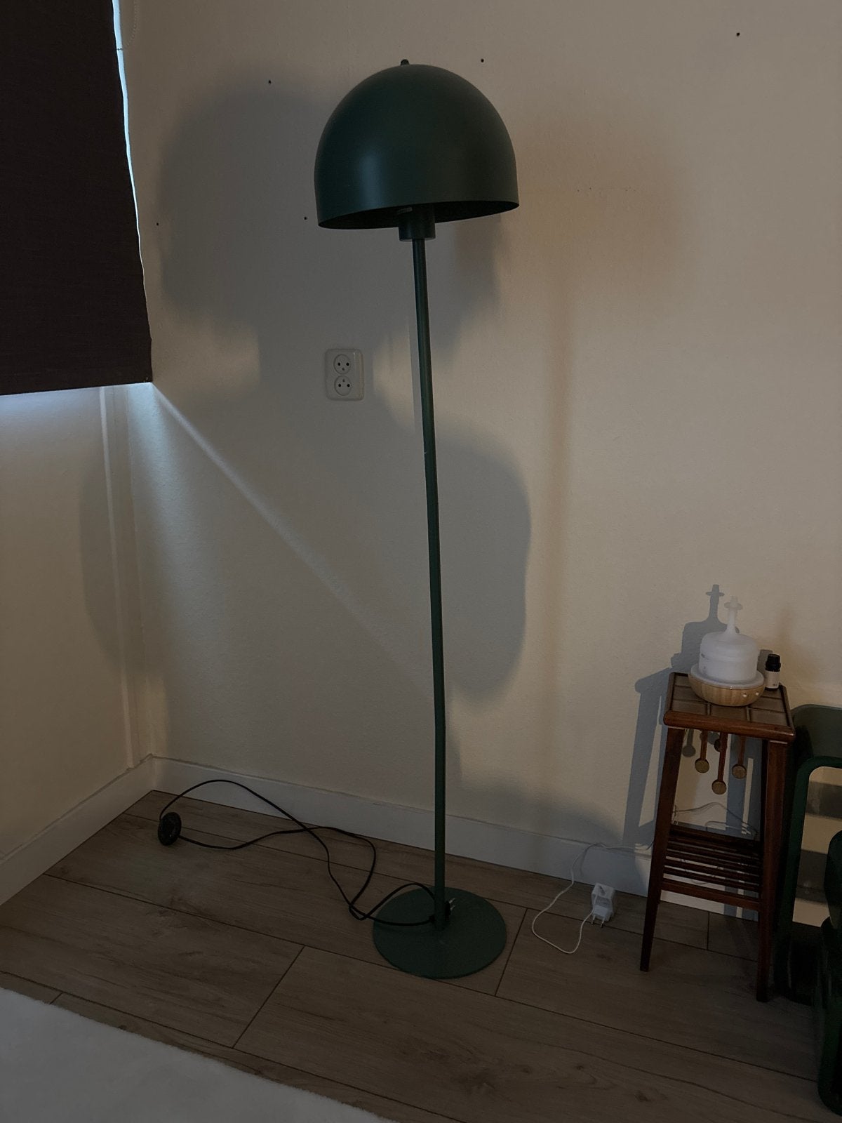 Donkergroene mushroom lamp - Ophalen in Ede, Ophalen, Gebruikt, Metaal, 150 tot 200 cm