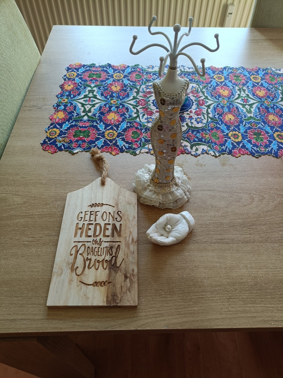 Sieradenhouder paspopje met pailletten, Meerkleurig, Ophalen of Verzenden, Zo goed als nieuw, Modern