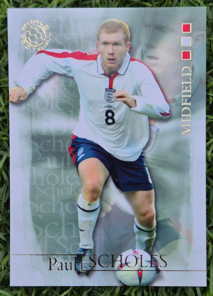 Futera, Paul Scholes - Engeland, 2004, Verzamelen, Sportartikelen en Voetbal, Zo goed als nieuw, Poster, Plaatje of Sticker, Buitenlandse clubs