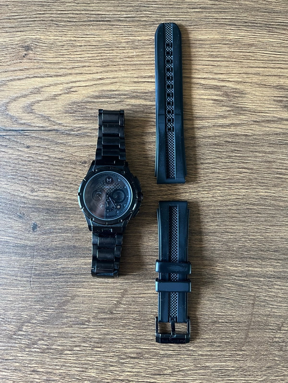 MSTR Ambassador Black Carbon Fiber - Exclusief sporthorloge, Sieraden, Tassen en Uiterlijk, Horloges | Heren, Gebruikt, Polshorloge