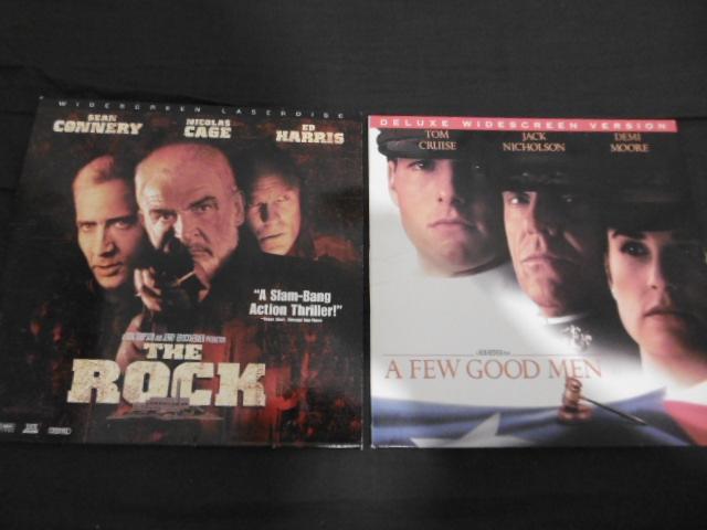 2 laser discs, The rock (Connery) en A few good men (Cruise), Ophalen of Verzenden, Zo goed als nieuw, Overige formaten