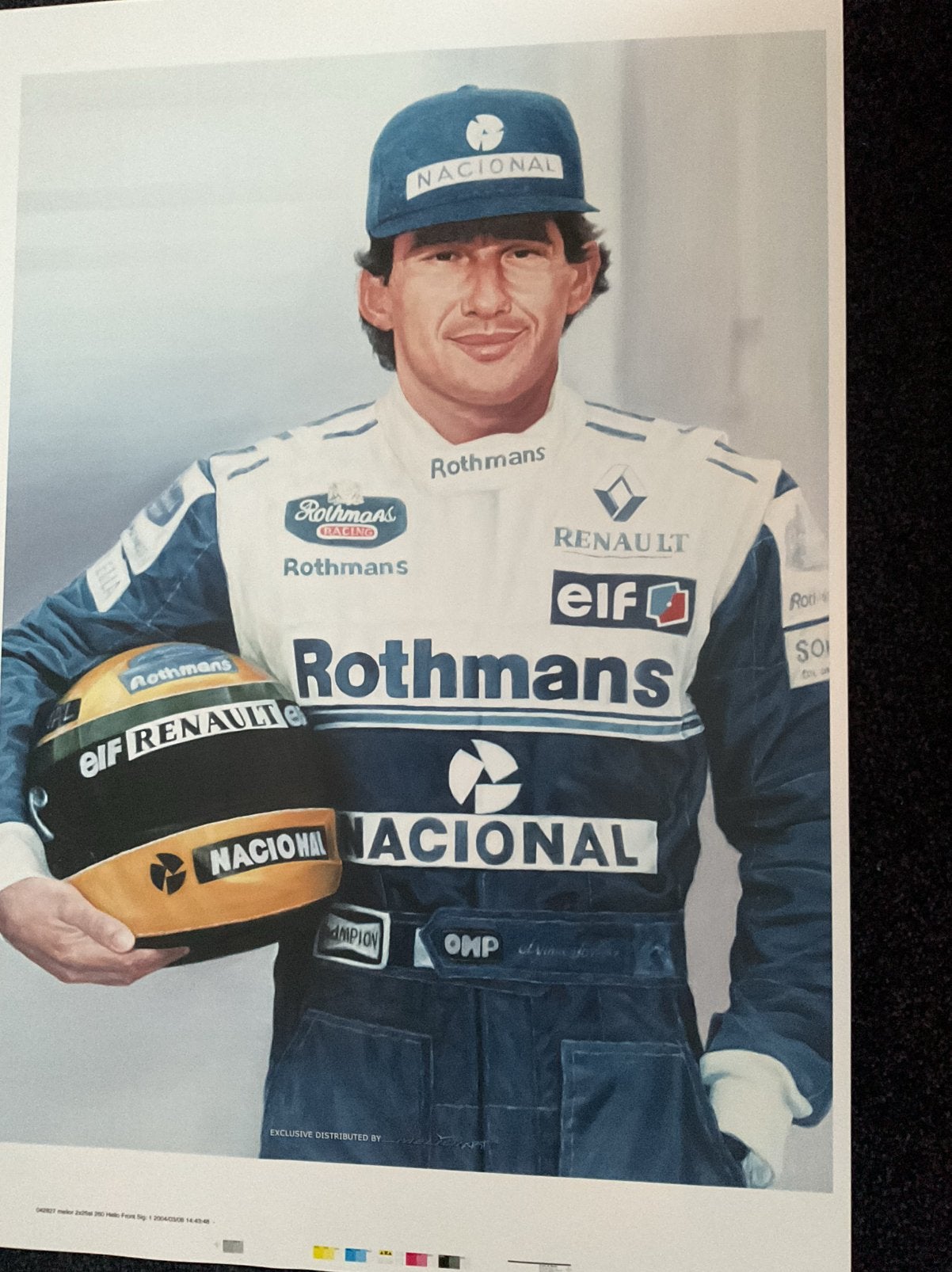 Ayrton Senna poster Williams F1 team., Verzamelen, Ophalen of Verzenden, Formule 1