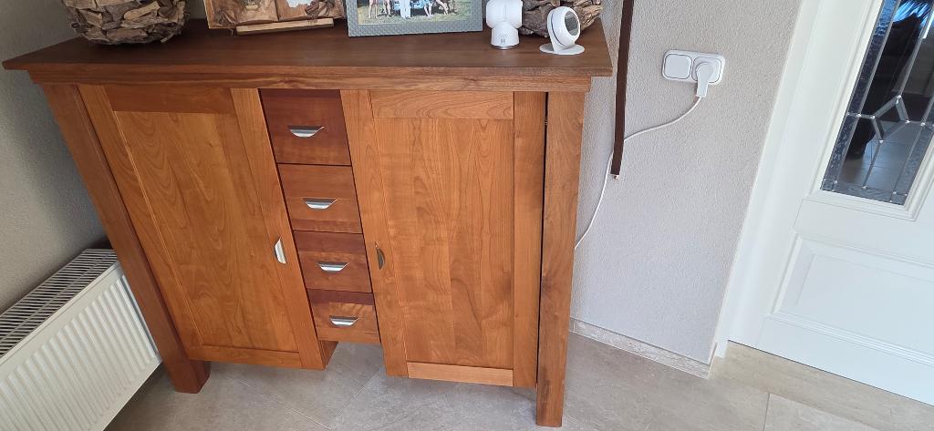Dresette (Dressoir) – Noten- & Kersenhout, Huis en Inrichting, Kasten | Dressoirs, Ophalen, Gebruikt, 150 tot 200 cm, Kersenhout