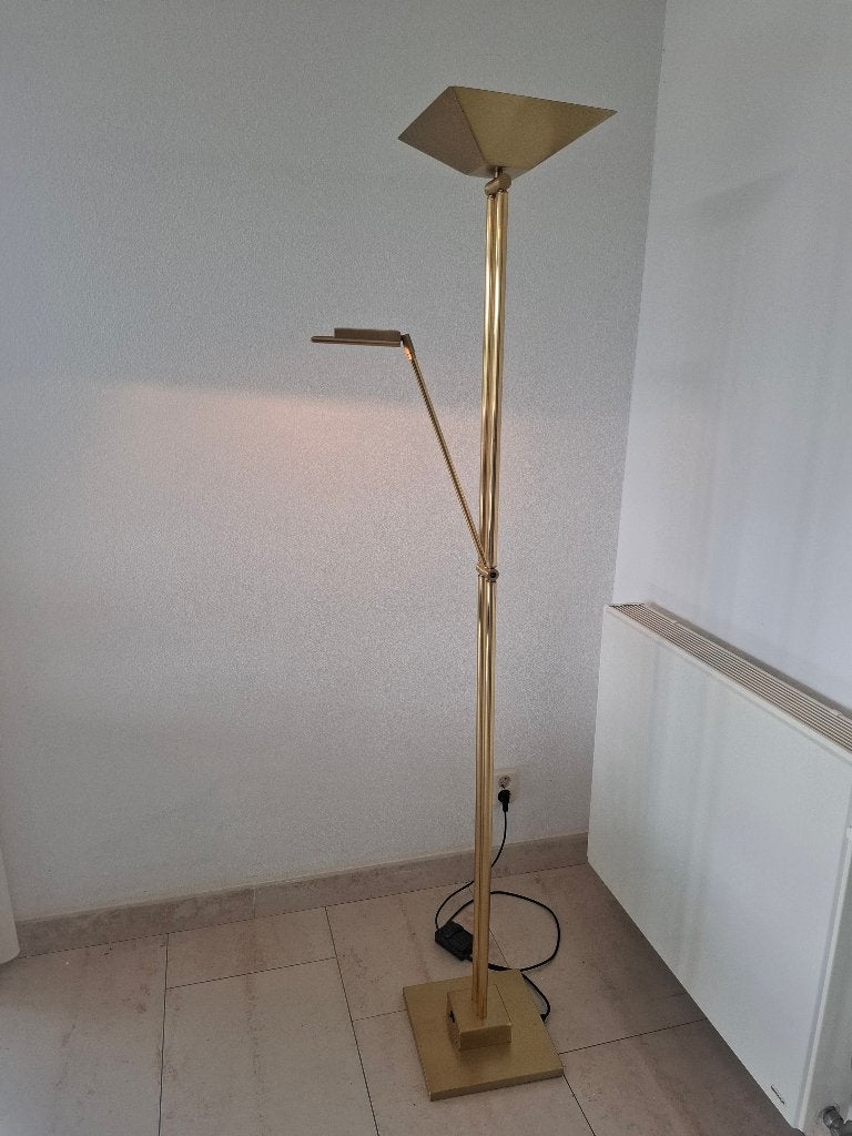 staande lamp goud kleurig, Ophalen, Gebruikt, Klassiek, Overige fittingen
