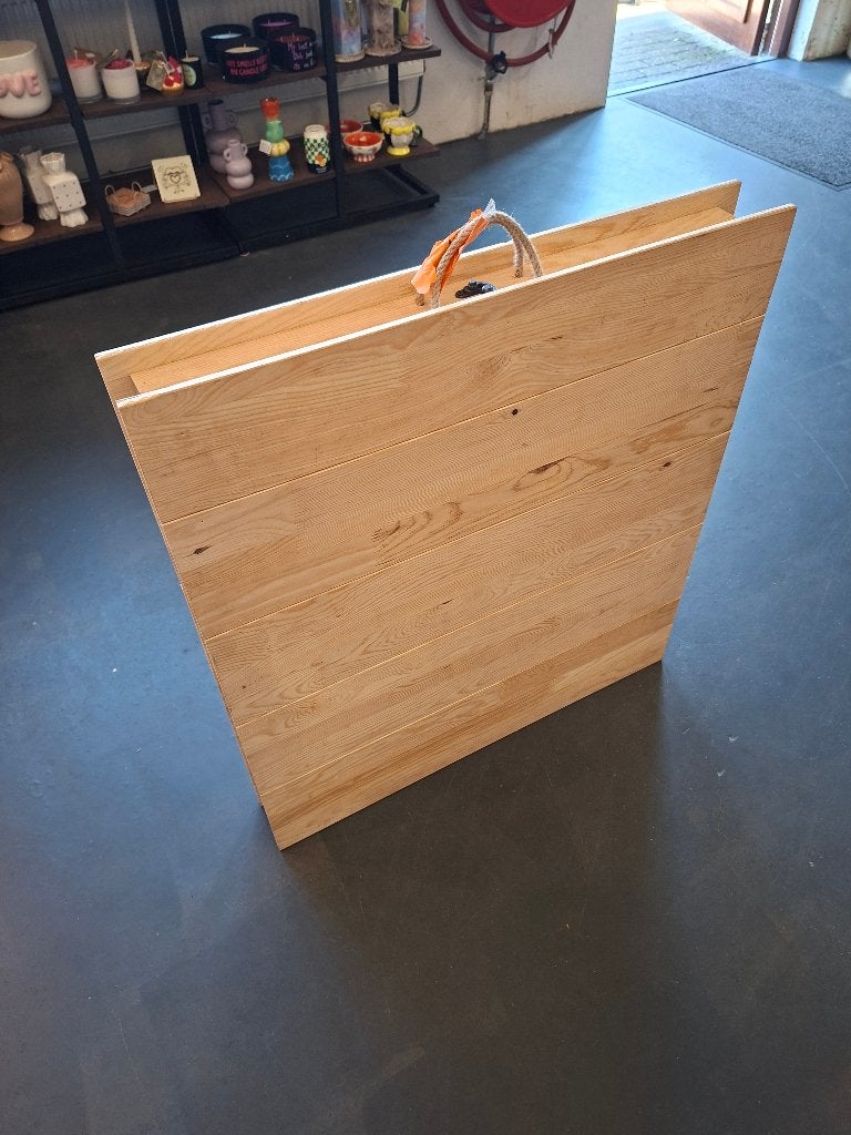 Lage Houten Campingtafel XL – 150 x 70 cm, Caravans en Kamperen, Kampeermeubelen, Ophalen of Verzenden, Zo goed als nieuw, Campingtafel