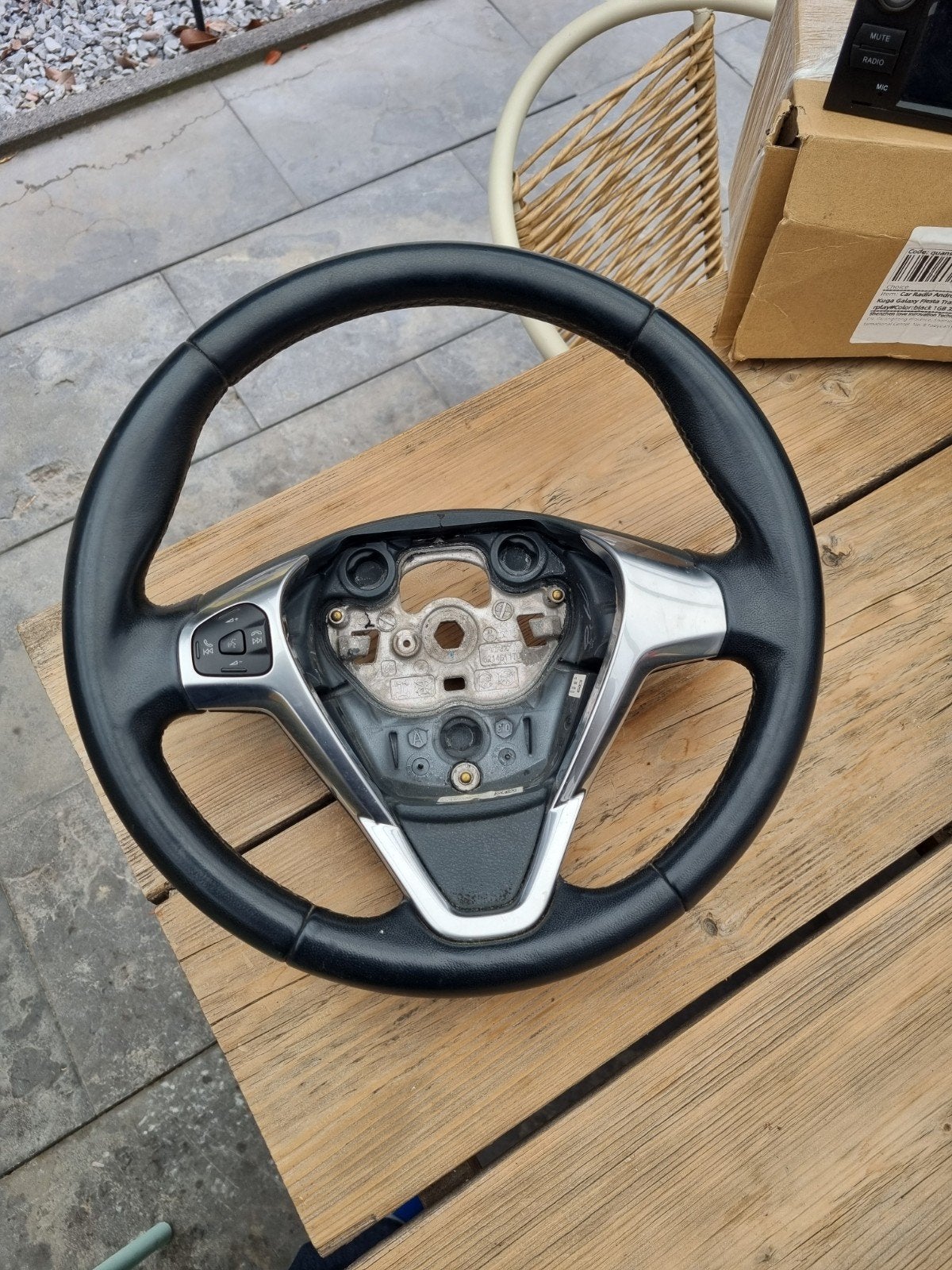 "Leer" stuurwiel Ford Fiesta, Auto-onderdelen, Ophalen of Verzenden, Gebruikt, Ford