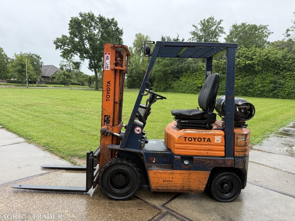 Toyota 1.5 tonner lpg heftruck Sideshift Doorkijkmast, LPG, Info@vanbeurdenheftrucks.nl, Heftruck, Ophalen of Verzenden