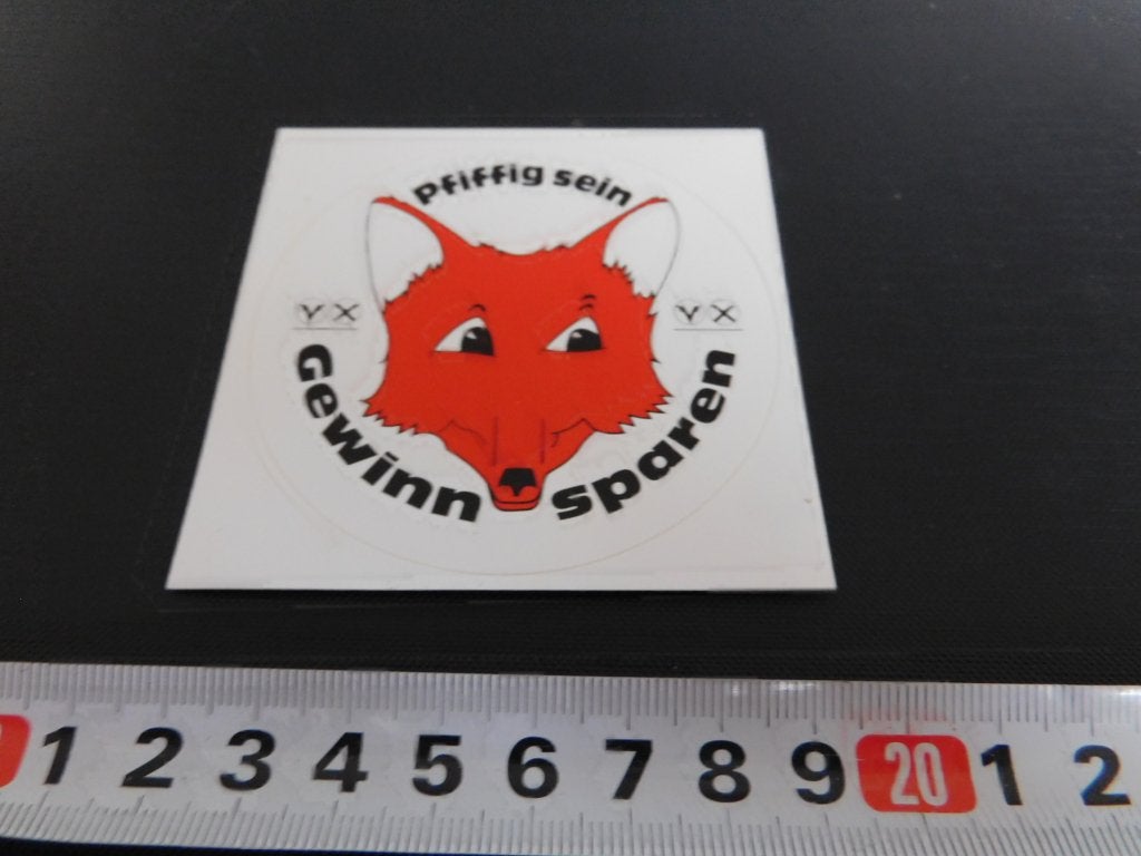 sticker strip vos pfiffig sein gewinn sparen raiffeisen, Ophalen, Zo goed als nieuw