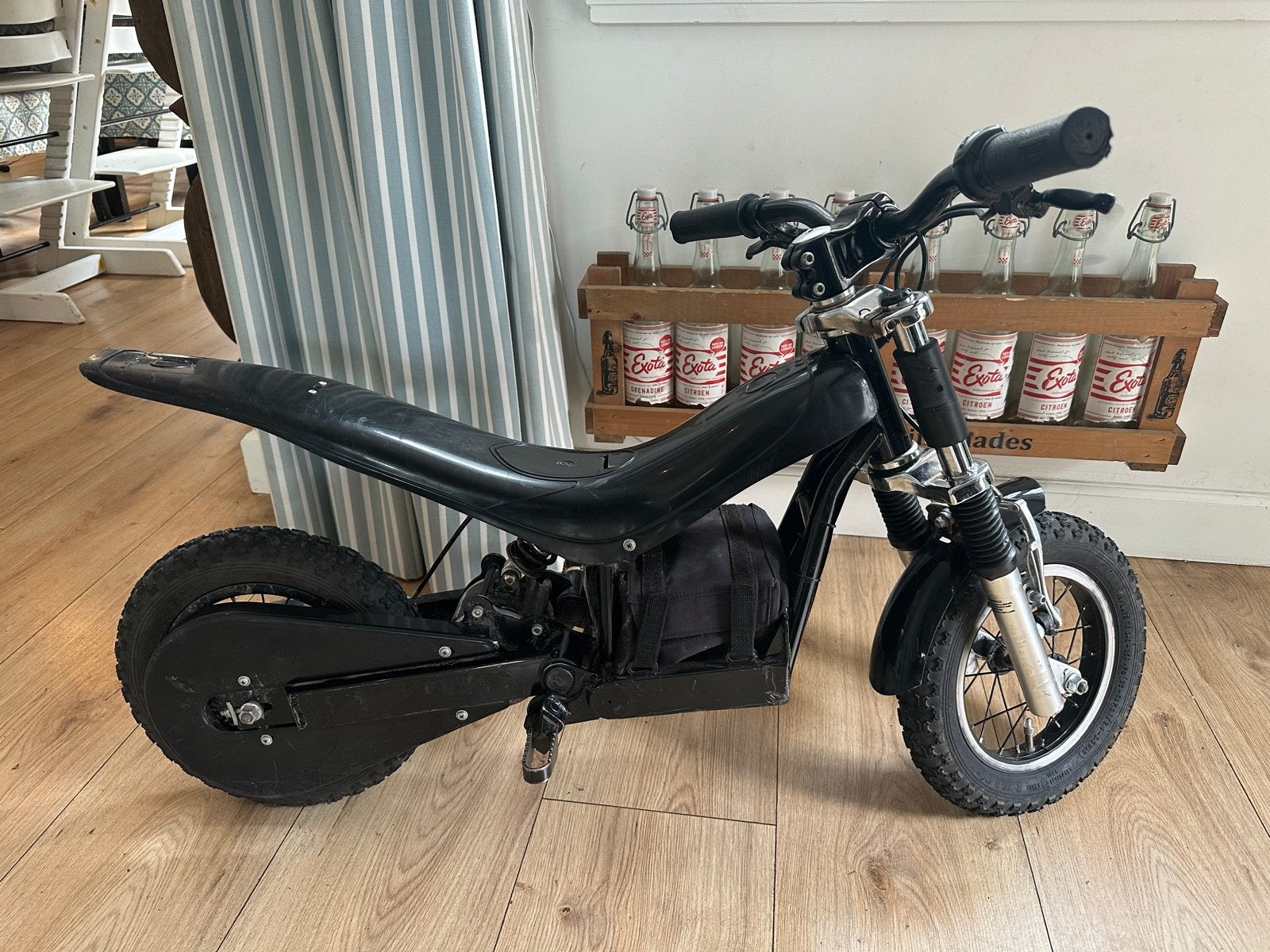 Elektrische kinder crossmotor Oset 12.5 inch, Ophalen of Verzenden, Gebruikt, Schijfrem, Overige typen