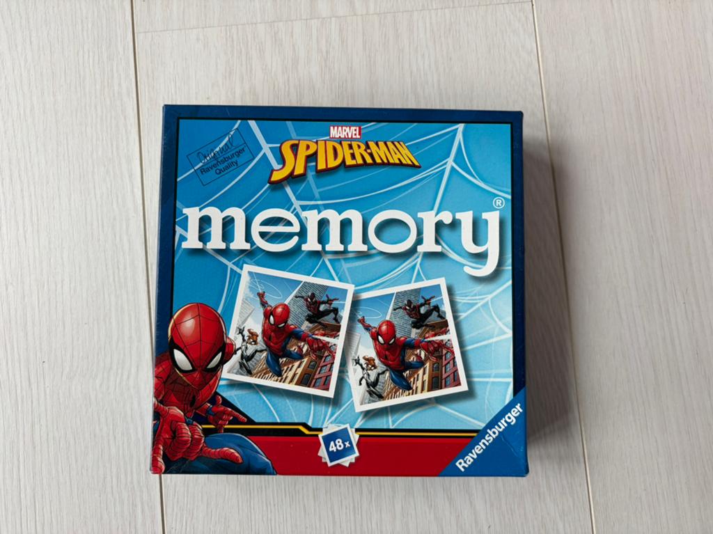 Marvel Spider-Man Memory spel van Ravensburger, Drie of vier spelers, Ophalen of Verzenden, Gebruikt