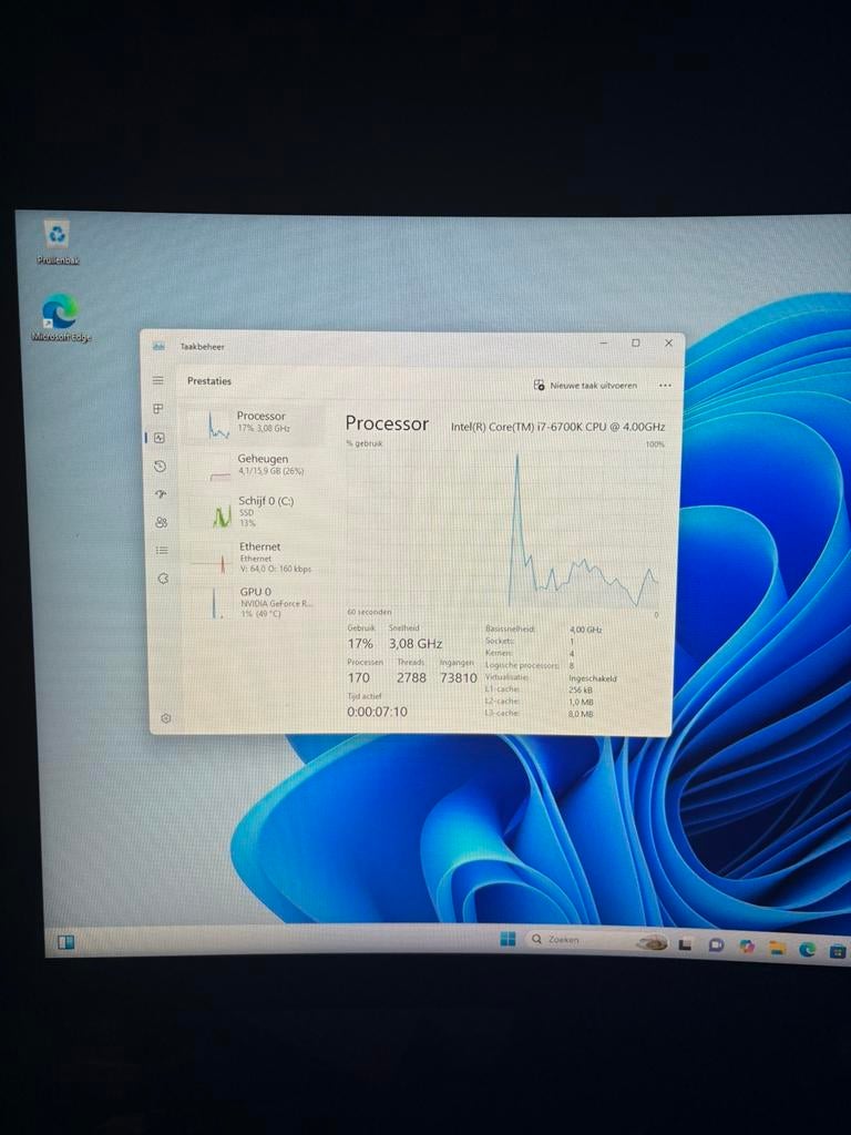 Snelle Gaming / Allround PC – i7 + RTX 3050 – 16GB RAM, 1 speler, Ophalen, Overige genres