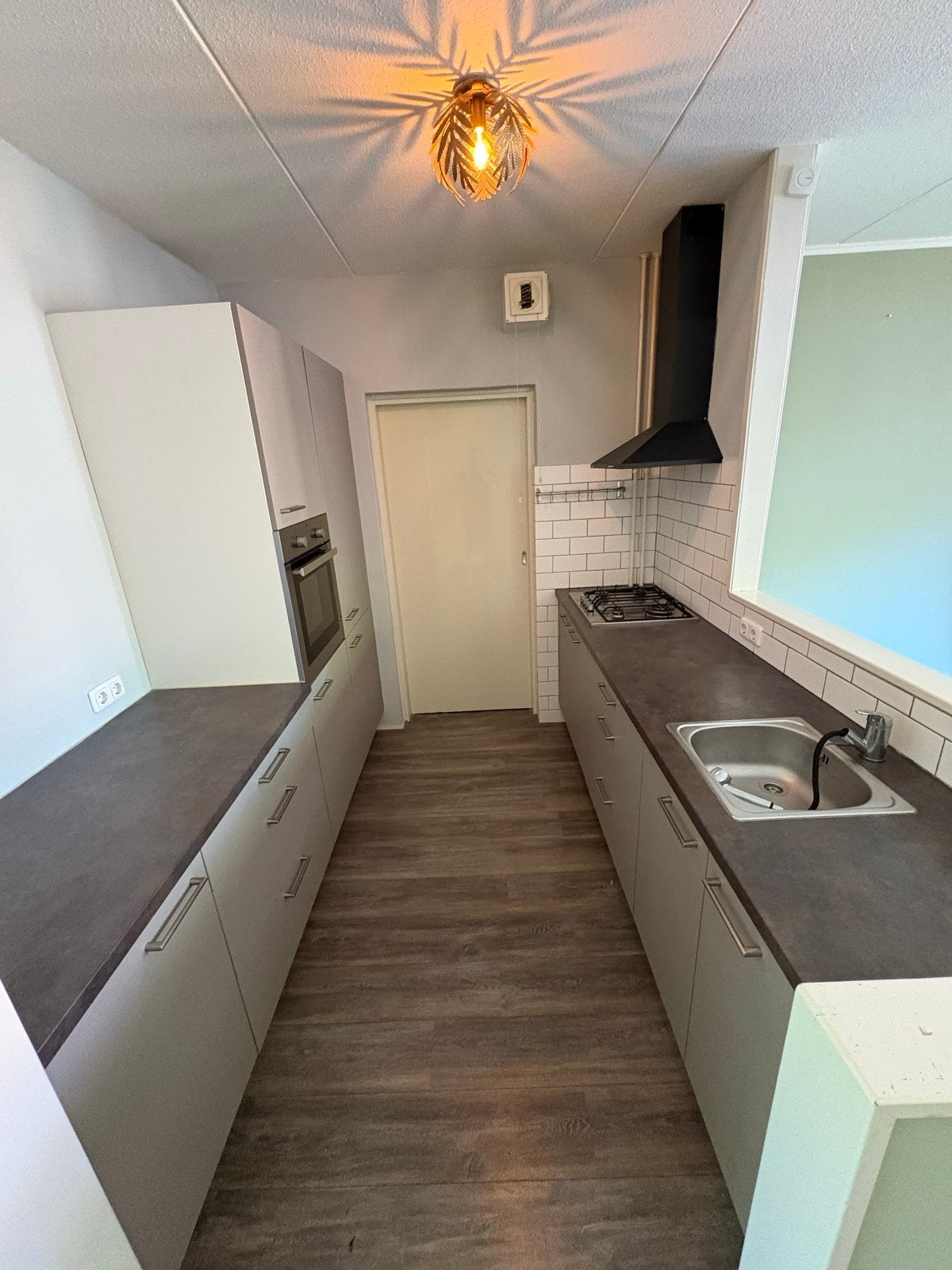 Complete keuken met inbouwapparatuur - 2x 260cm, Ophalen, Gebruikt, Dubbelwandige keuken, Kunststof
