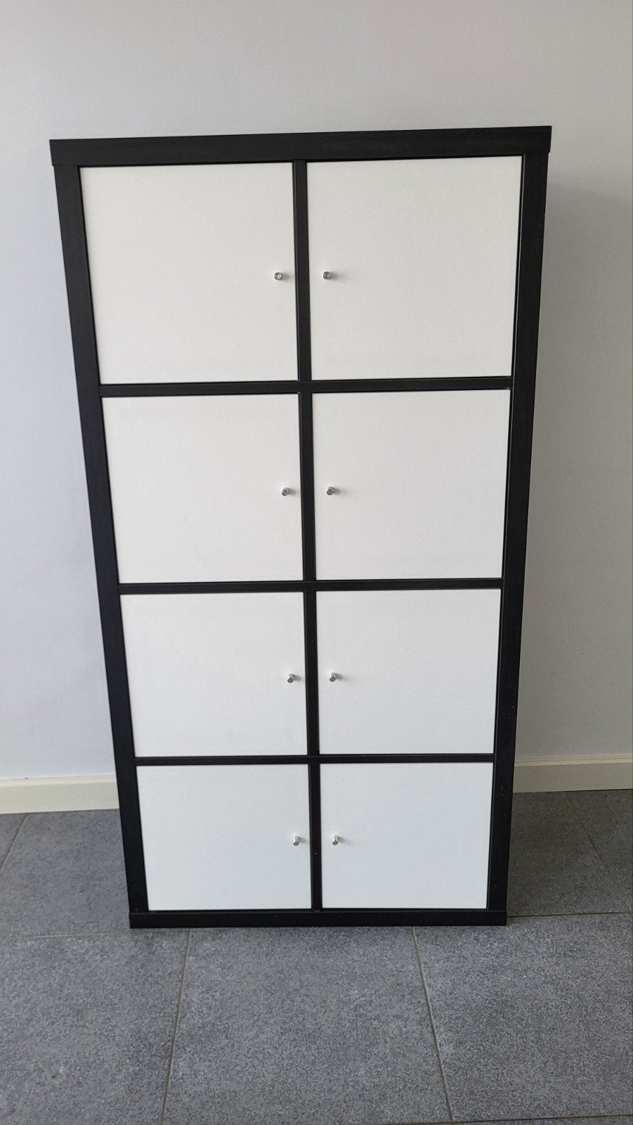 Ikea Kallax vakkenkast zwart/wit, Ophalen, Gebruikt