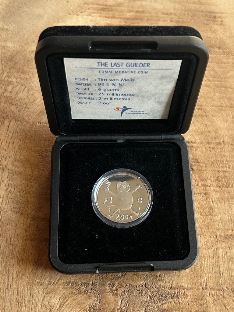 De laatste gulden 2001 munt, Ophalen of Verzenden, Koningin Beatrix, 1 gulden