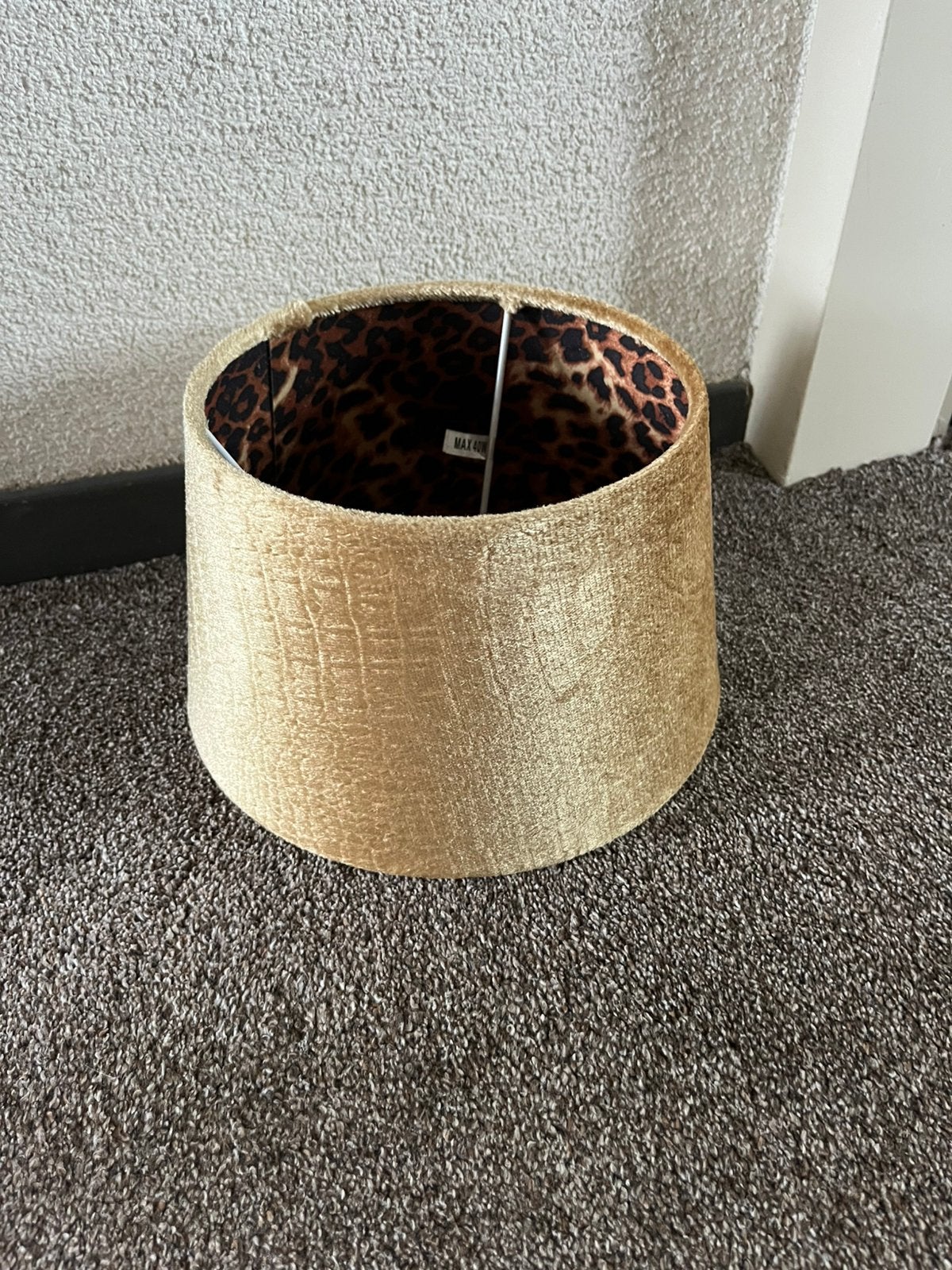 Lampenkap Xenos panter met goud, Ophalen of Verzenden, Zo goed als nieuw, Goud