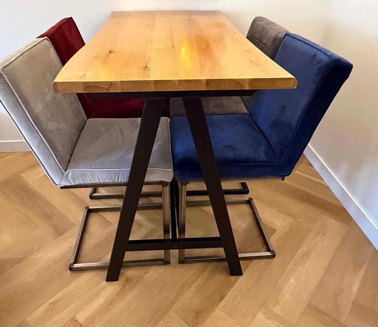 Bartafel - hoogtafel met 4 hoge stoelen, Ophalen, ., Zo goed als nieuw, .