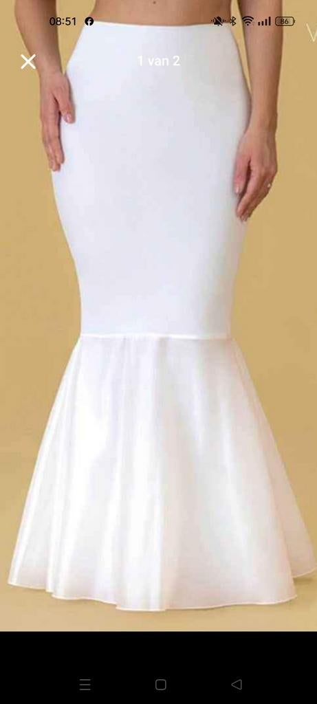 Onderrok wunderskirt, Kleding | Dames, Trouwkleding en Trouwaccessoires, Wunderskirt, Wit, Ophalen of Verzenden, Accessoires