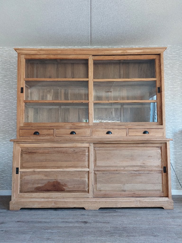 Buffetkast teak 950 euro, Huis en Inrichting, Kasten | Buffetkasten, Ophalen, Gebruikt, 200 cm of meer, Teakhout