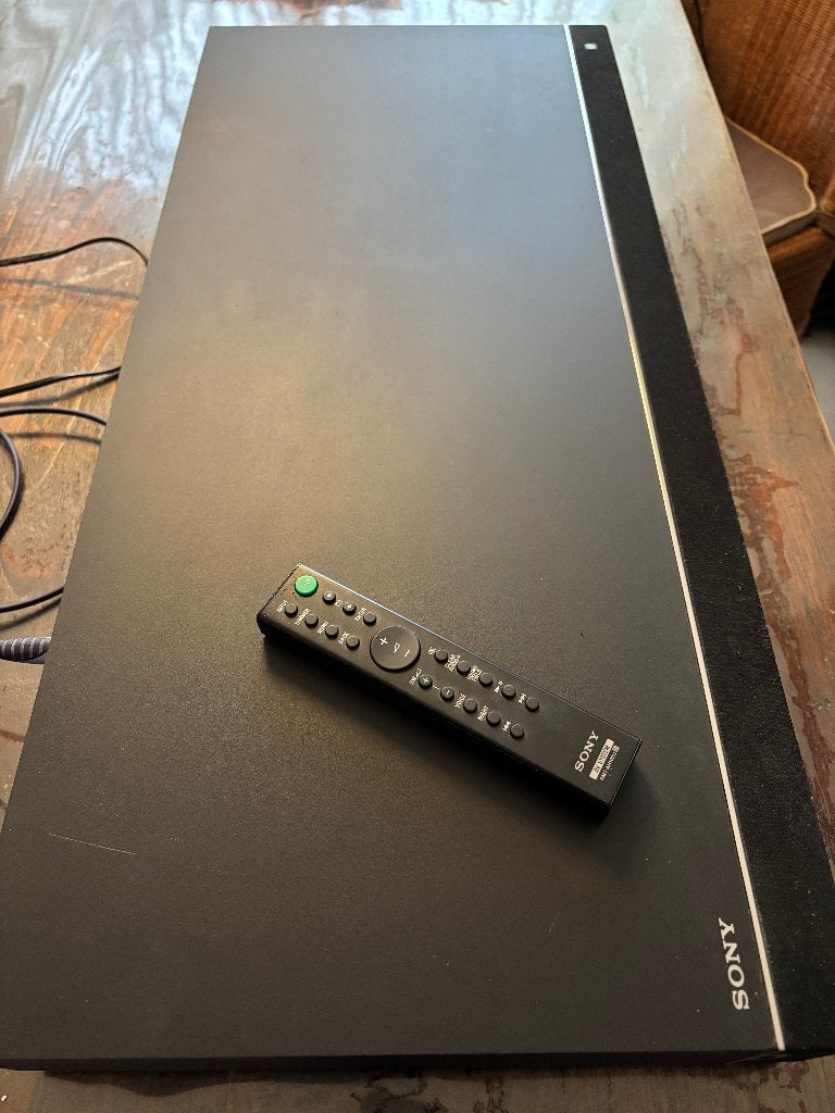 Sony HT-XT100 Soundbase + optische kabel, Ophalen, Met ingebouwde subwoofer, Gebruikt