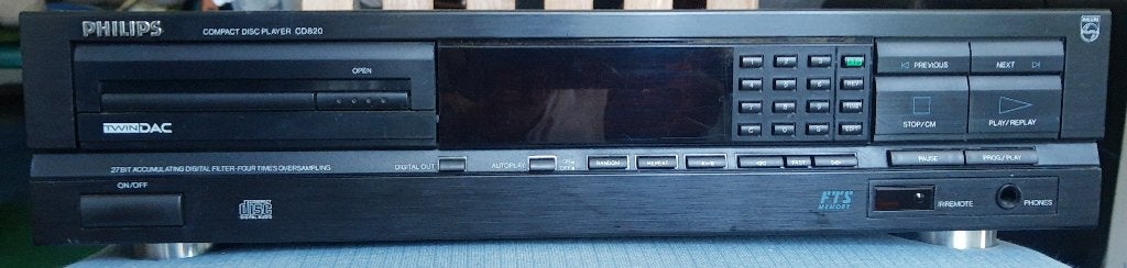 Philips CD820 CD-speler, Ophalen of Verzenden, Gebruikt, Philips