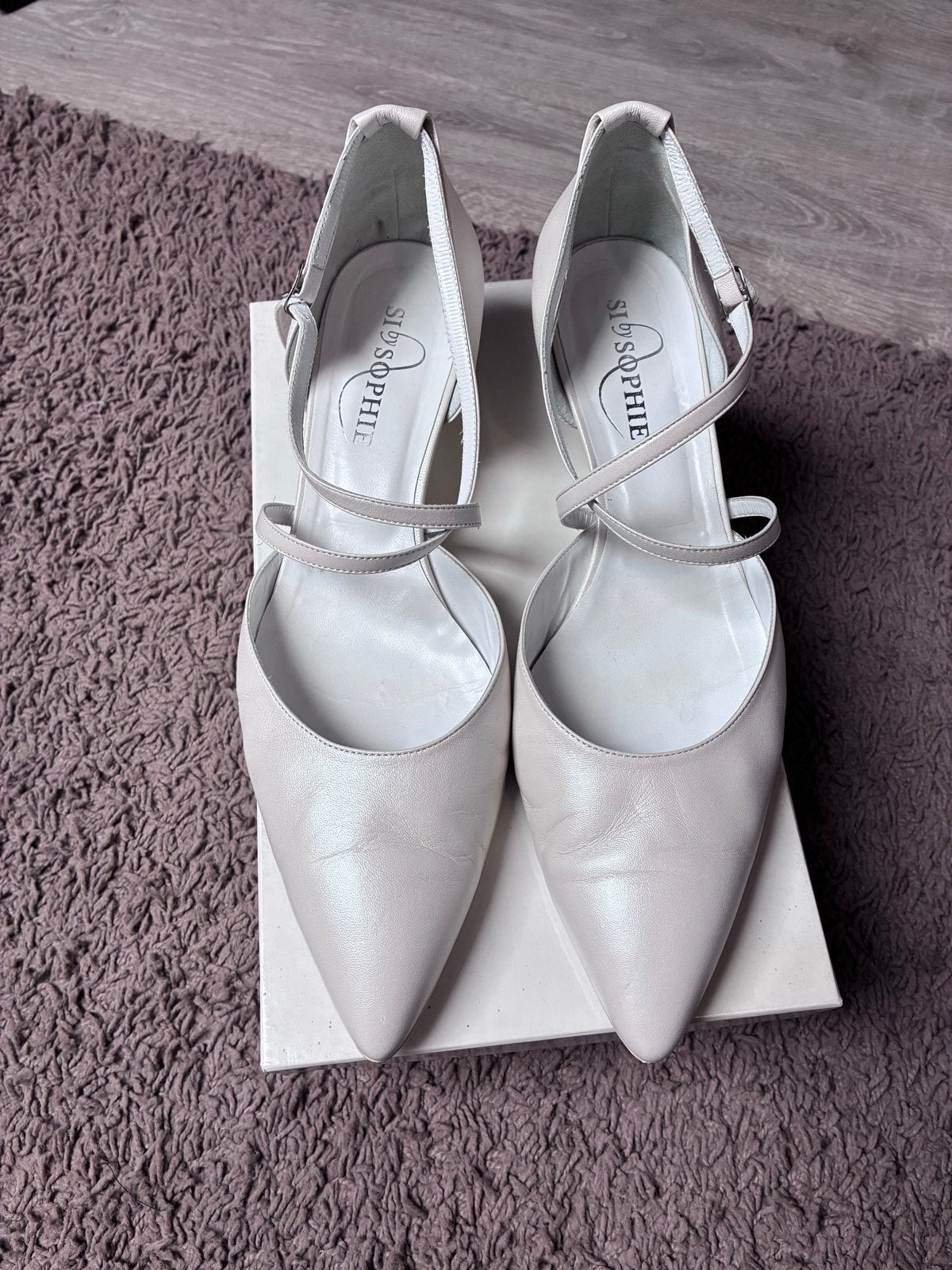 Stijlvolle Si by Sophie pumps - Maat 42, Ophalen of Verzenden, Gedragen, Beige, Pumps