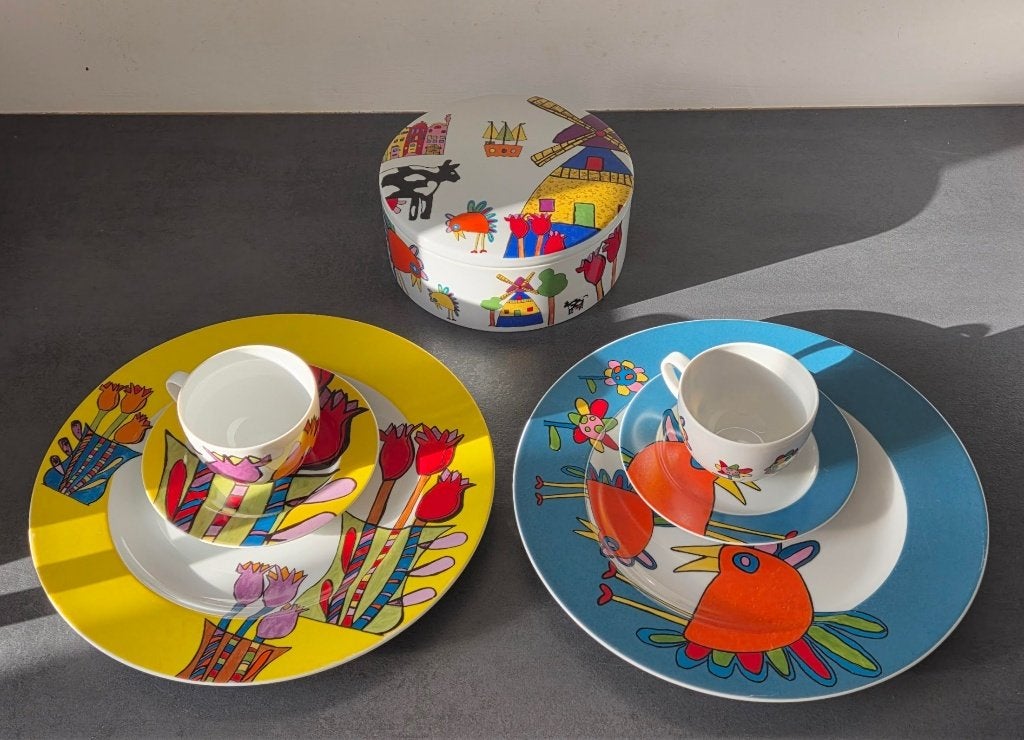 Mooi servies "De Smaak van Kunst", Ophalen of Verzenden, Zo goed als nieuw, Overige stijlen, Porselein