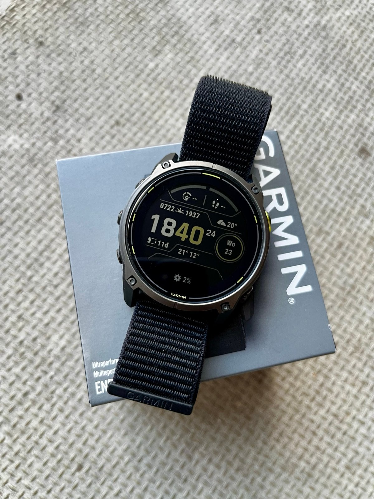 Garmin Enduro 3 Smartwatch - Multisport GPS Horloge, Sieraden, Tassen en Uiterlijk, Afstand, Zwart, Ophalen of Verzenden, Zo goed als nieuw