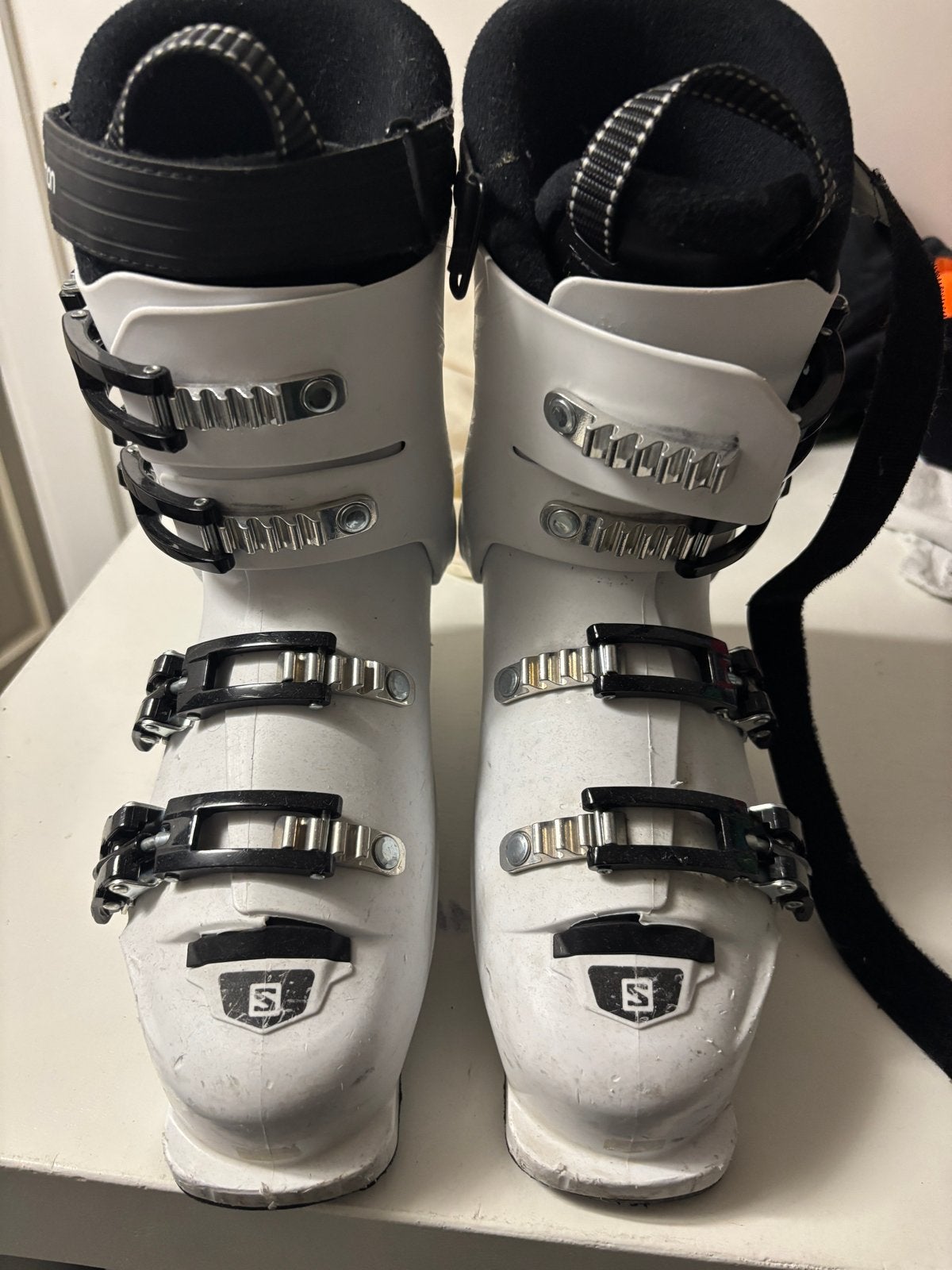 Salomon S/Max Skischoenen - Wit, Sport en Fitness, Skiën en Langlaufen, 140 tot 160 cm, Gebruikt, Schoenen, Skiën