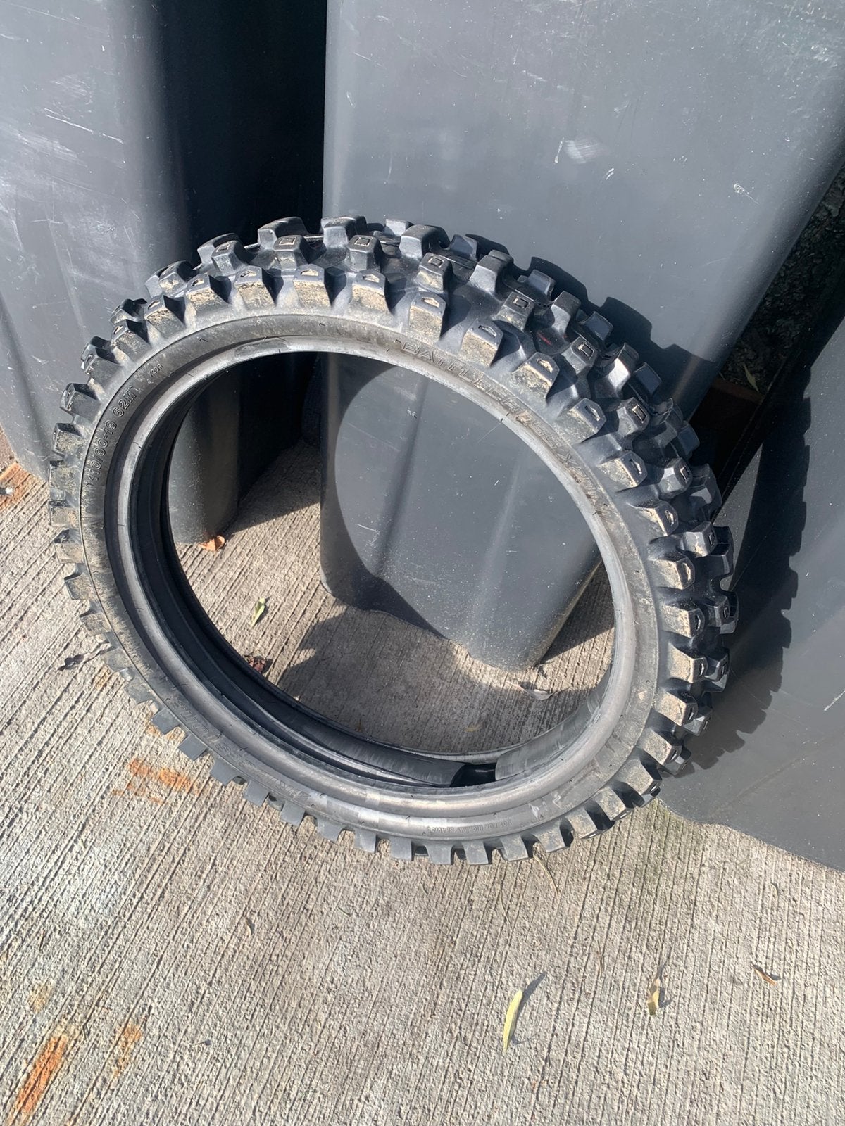 Achterband Husqvarna tc 125-150 met bibmouse, Ophalen, Gebruikt