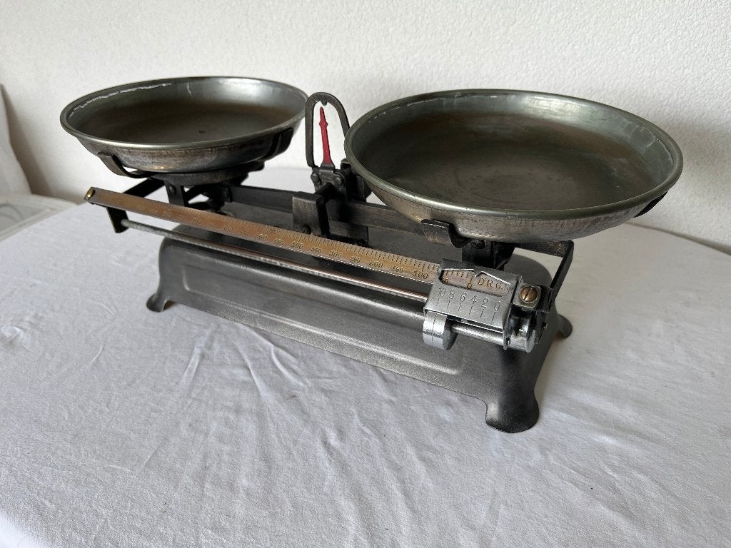 Oude Antieke Krups Weegschaal D.R.G.M. Balansweegschaal 1900, Antiek en Kunst, Ophalen of Verzenden