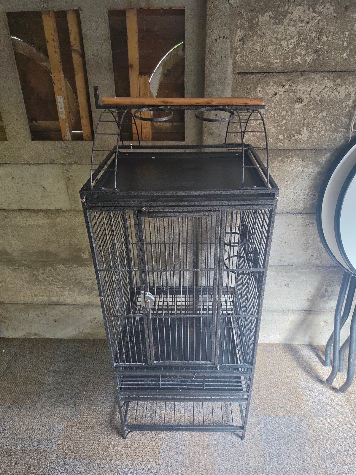 Metalen vogelkooi, Dieren en Toebehoren, Ophalen, Gebruikt, Metaal, Vogelkooi