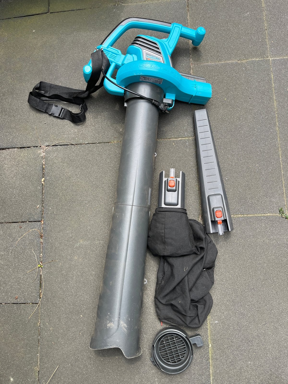 Gardena Ergojet 3000 Bladblazer/Bladzuiger - Gebruikt, Gebruikt, Handgedragen, Ophalen of Verzenden, Met opvangzak