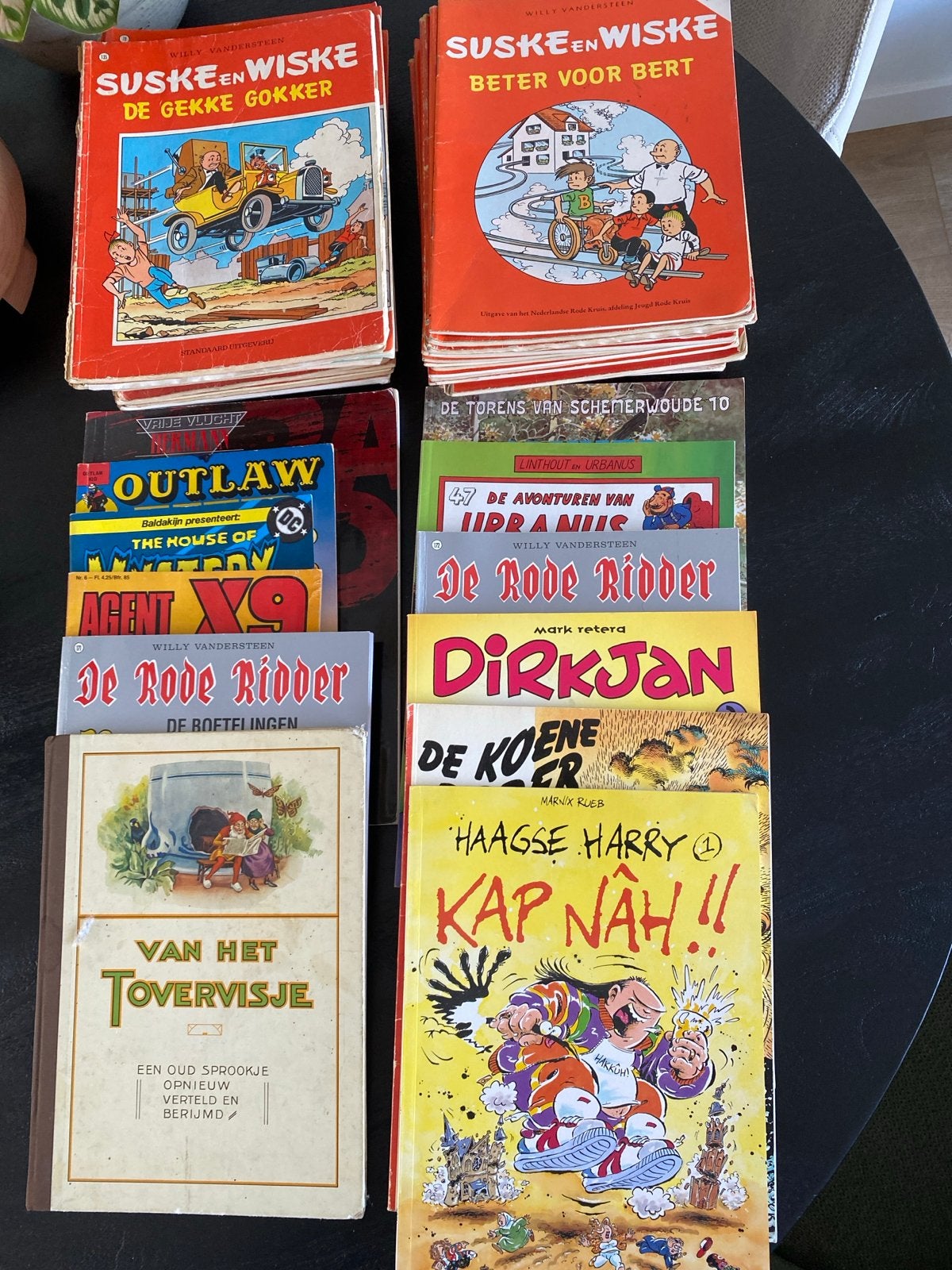 Grote collectie Suske en Wiske, Rode Ridder en meer strips, Boeken, Stripboeken, Meerdere stripboeken, Ophalen, Gelezen
