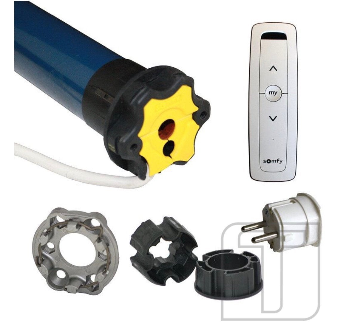 Somfy io motorset 30 nm compleet met Afstandsbediening, Doe-het-zelf en Verbouw, Ophalen of Verzenden, Gebruikt, Overige merken